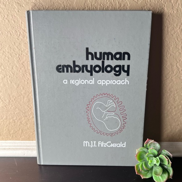 Vintage 1978 Medical Textbook Human Embryology – FitzGerald Illustrated Book